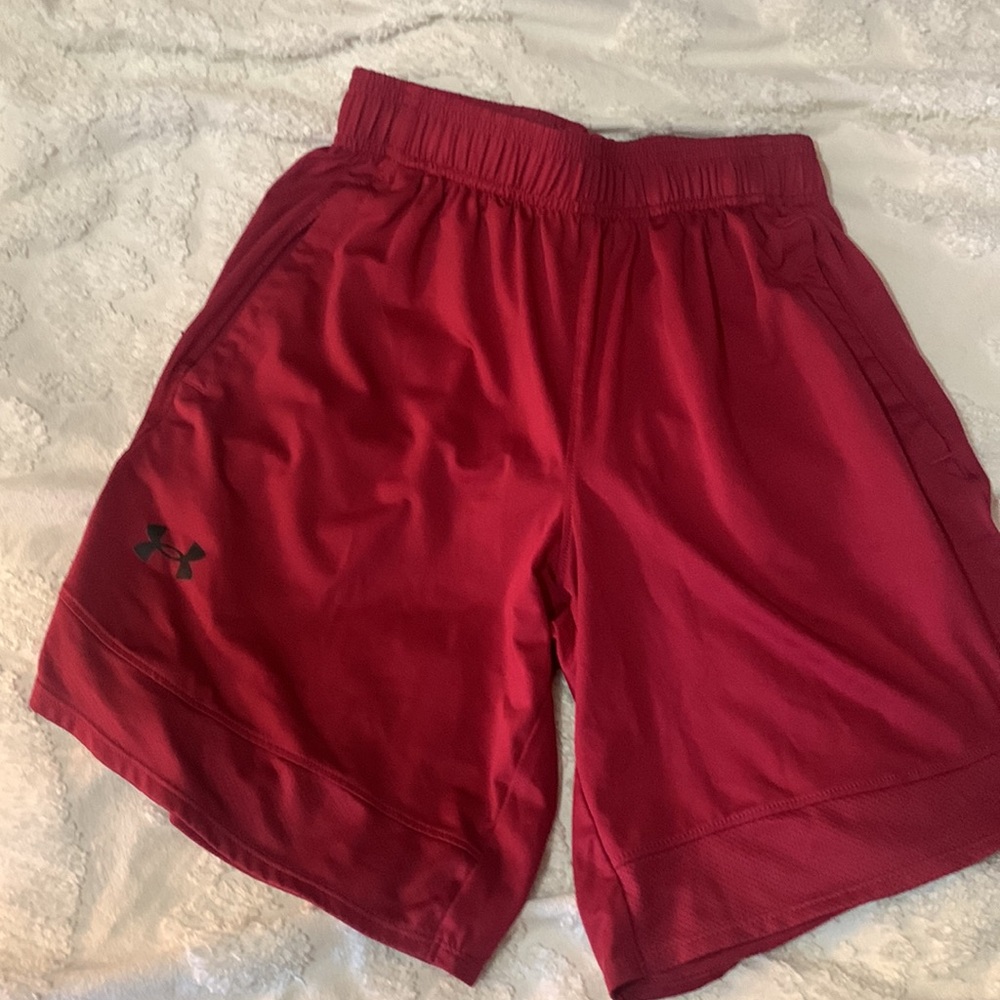 Under Armour Men's Red Athletic Shorts